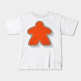 Retro Board Game Meeple Kids T-Shirt